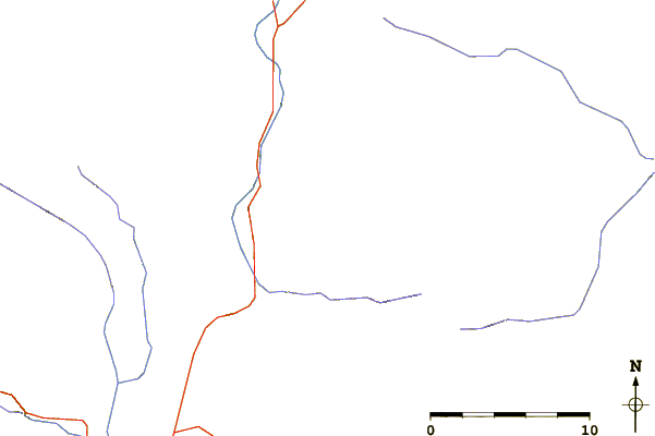 Roads and rivers around Abert Rim