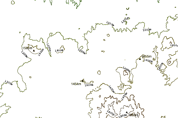 Mountain peaks around Acıgöl-Nevşehir