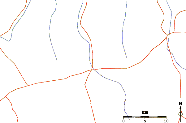 Roads and rivers around Acıgöl-Nevşehir