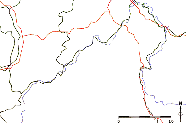 Roads and rivers around Adlerfels