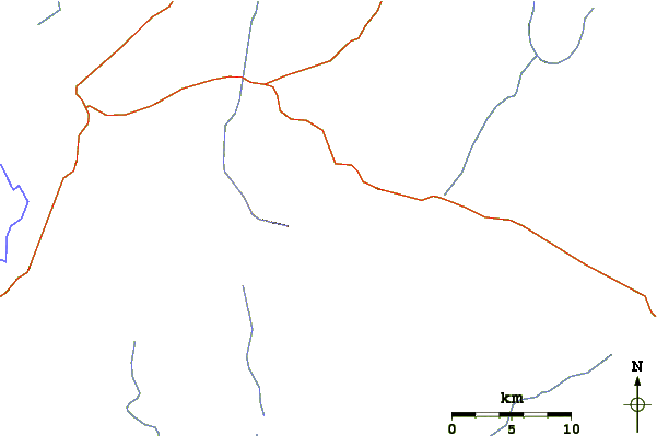 Roads and rivers around Adwa (volcano)