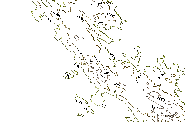 Mountain peaks around Agastya Mala