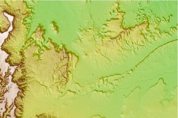 Surf breaks located close to Agathla Peak