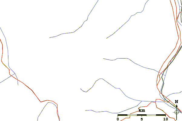 Roads and rivers around Agglsspitze