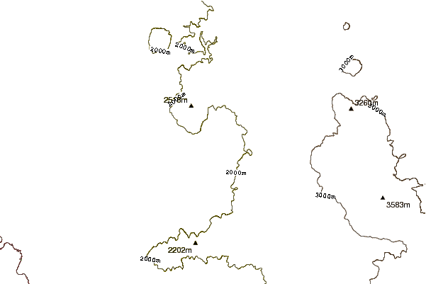 Mountain peaks around Agmagan-karadag