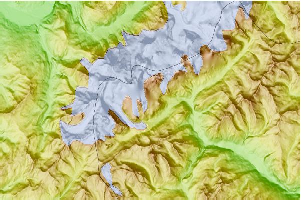 Surf breaks located close to Aiguille Noire de Peuterey