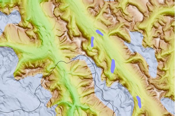 Surf breaks located close to Aiguille Peak