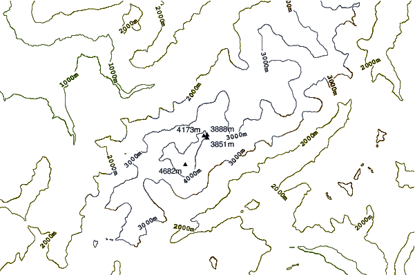 Mountain peaks around Aiguilles du Diable