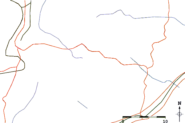 Roads and rivers around Aitana