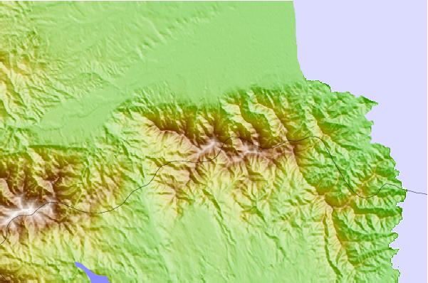 Surf breaks located close to Albera Massif