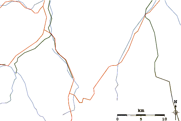 Roads and rivers around Albristhorn