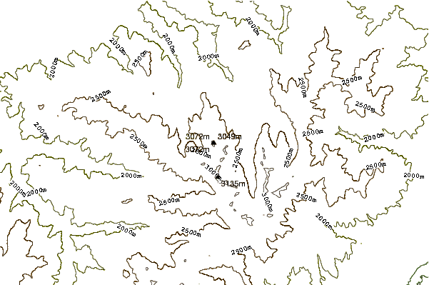 Mountain peaks around Alex Lowe Peak