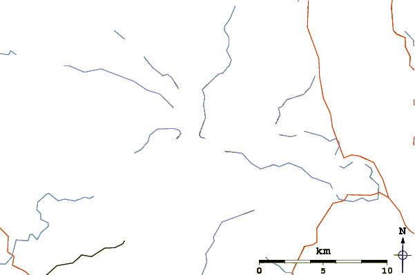 Roads and rivers around Allen Crags