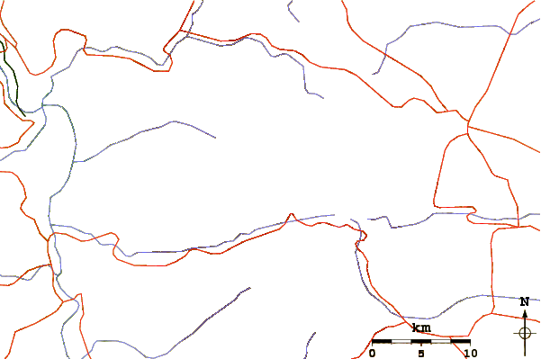 Roads and rivers around Alpamayo