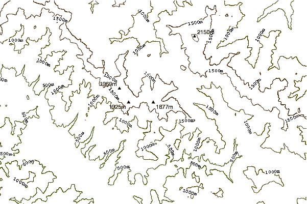 Mountain peaks around Alpe Tre Potenze