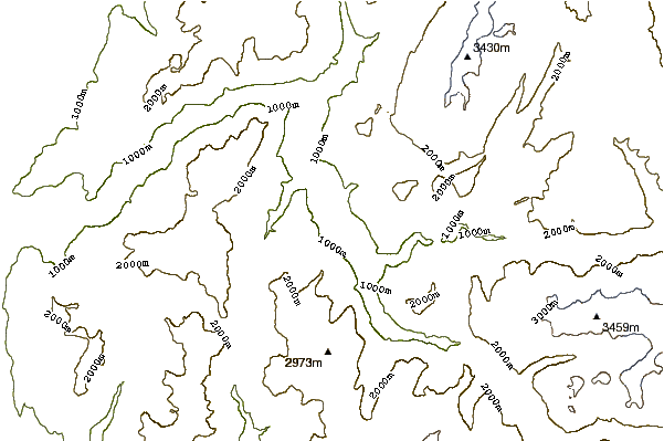 Mountain peaks around Alpe d'Huez