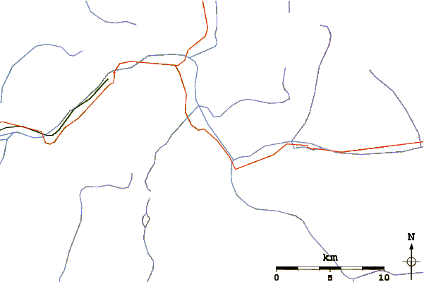 Roads and rivers around Alpe d'Huez