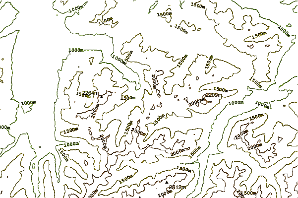 Mountain peaks around Älpelekopf (Gerstruben)