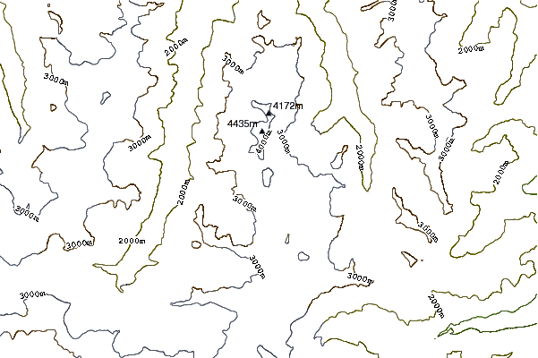 Mountain peaks around Alphubel