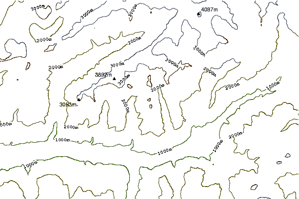 Mountain peaks around Alpjuhorn