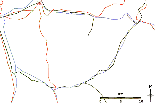 Roads and rivers around Älpliseehorn