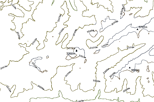 Mountain peaks around Altels