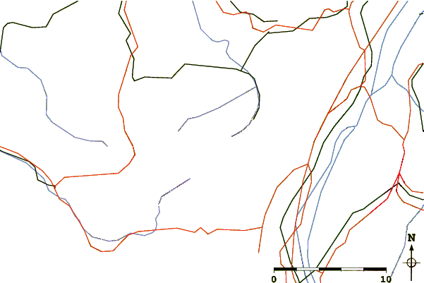 Roads and rivers around Altenalp Türm