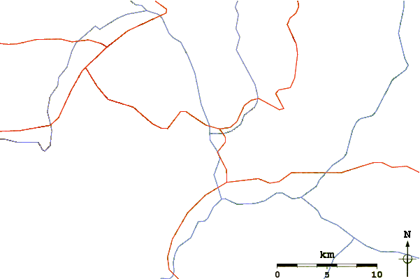 Roads and rivers around Altiparmak