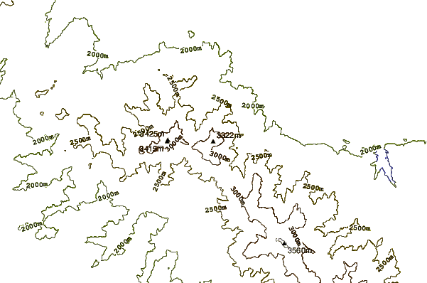 Mountain peaks around Alvand (الوند)