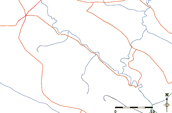 Roads and rivers around Alvand