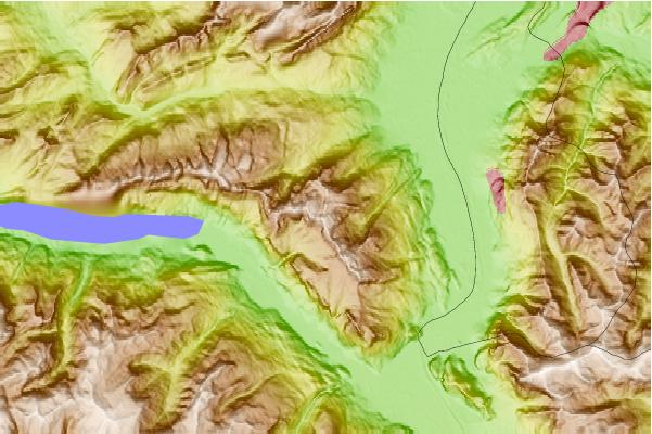 Surf breaks located close to Alvier (mountain)