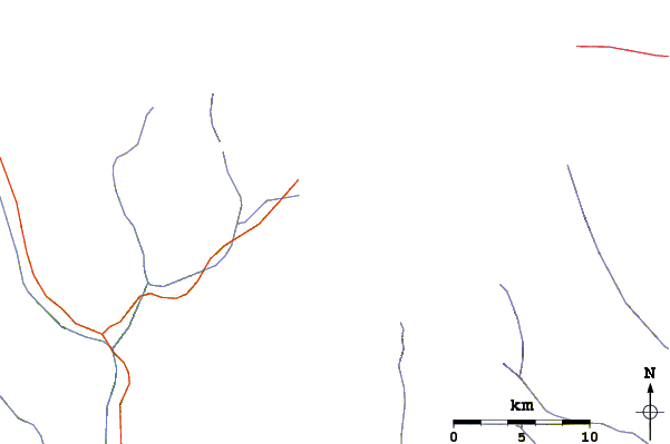 Roads and rivers around Ama Dablam