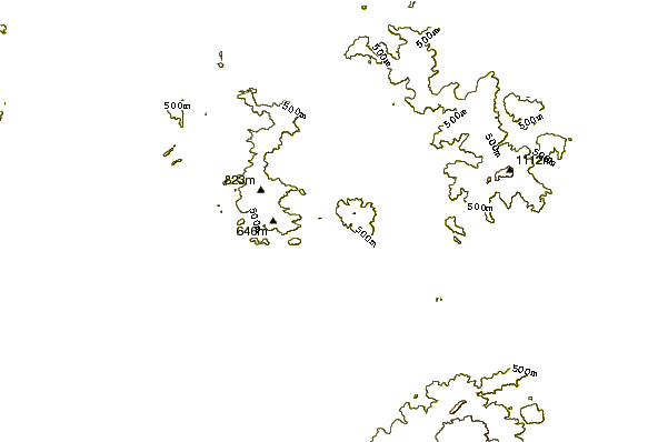 Mountain peaks around Amasing Hill