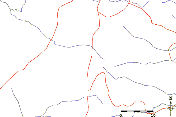 Roads and rivers around Amba Aradam