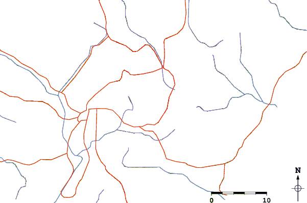 Roads and rivers around Ambang