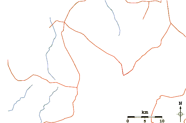 Roads and rivers around Ambre-bobaomby