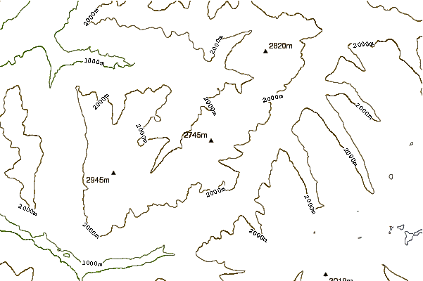 Mountain peaks around Amselflue