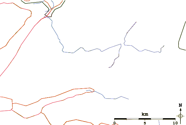 Roads and rivers around An Gearanach