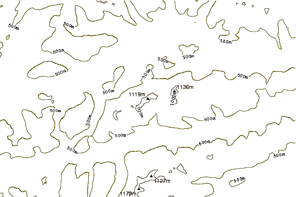 Mountain peaks around An Riabhachan