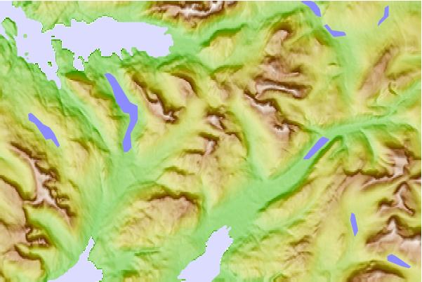 Surf breaks located close to An Ruadh-stac