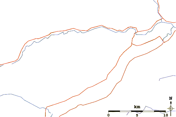 Roads and rivers around An Stuc