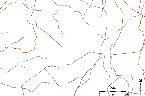 Roads and rivers around Anaimalai Hills