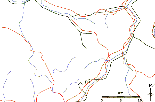 Roads and rivers around Anboto