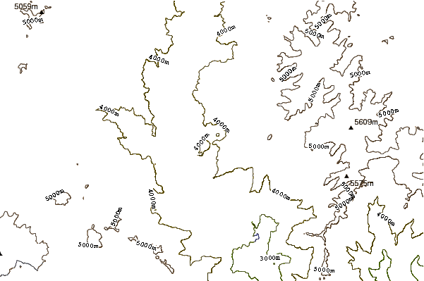 Mountain peaks around Andahua Valley