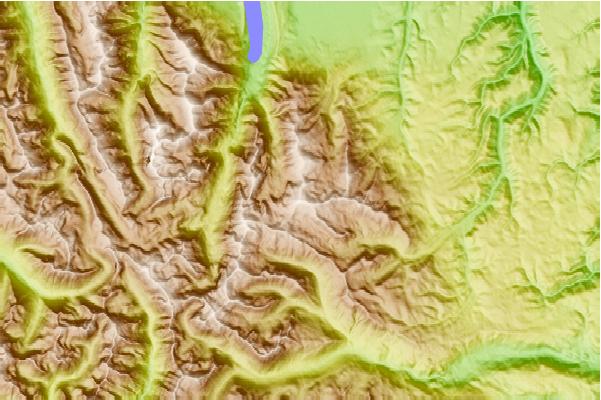 Surf breaks located close to Aneroid Mountain