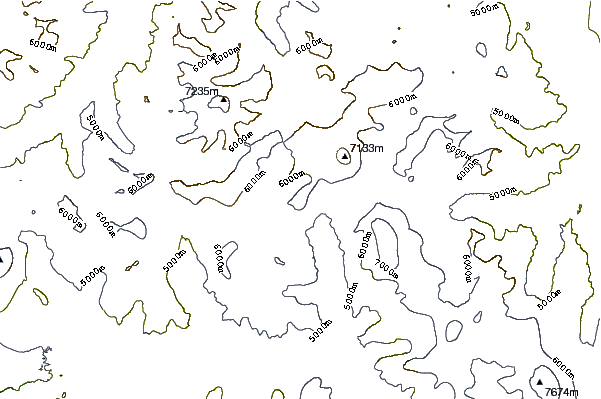 Mountain peaks around Angel Sar