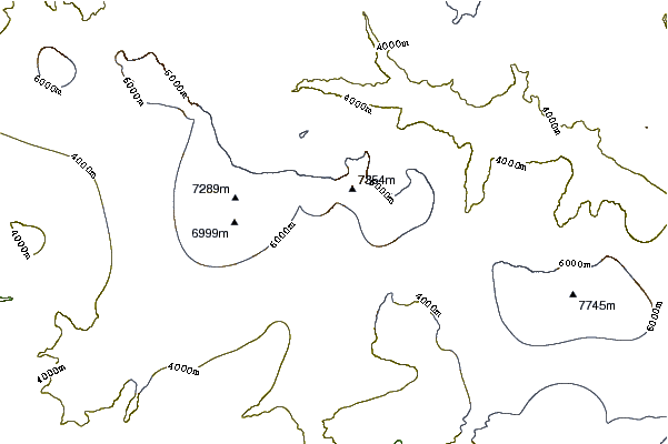 Mountain peaks around Annapurna