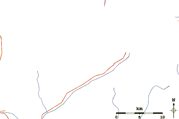 Roads and rivers around Aouille Tseuque