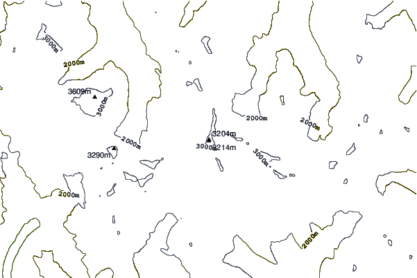 Mountain peaks around Apex Mountain