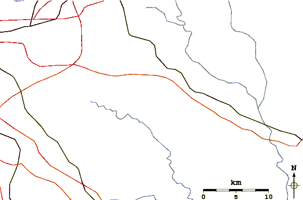 Roads and rivers around Arabia Mountain